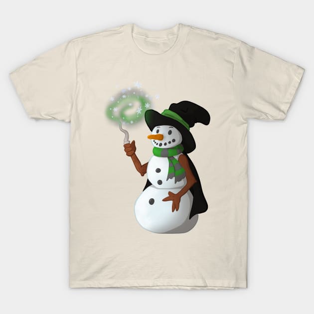 Cunning Snowman T-Shirt by Anathar